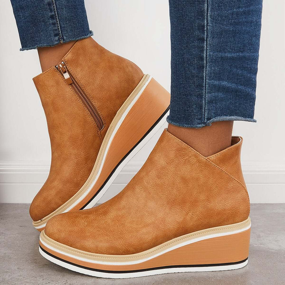 Chic Ankle Boot with Side Zipper