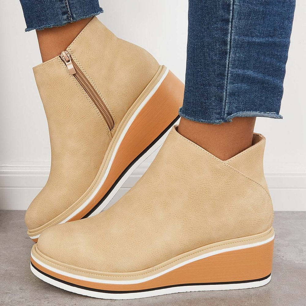 Chic Ankle Boot with Side Zipper