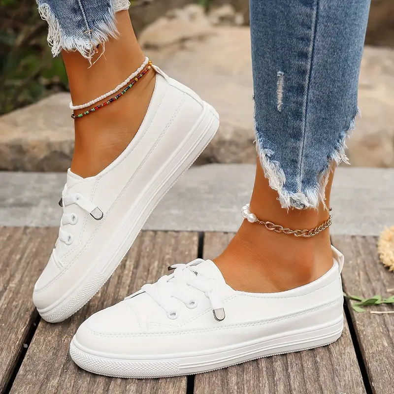 Chic Women's White Classic Sneakers