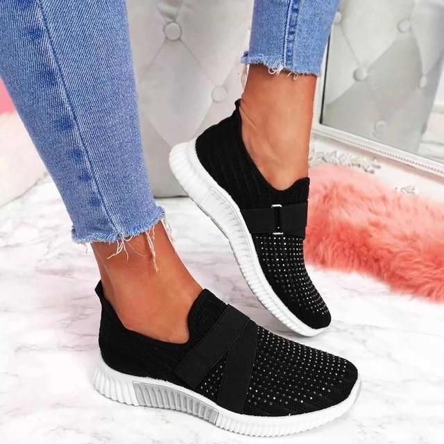 Stylish Velcro Slip-On Sneakers for Women
