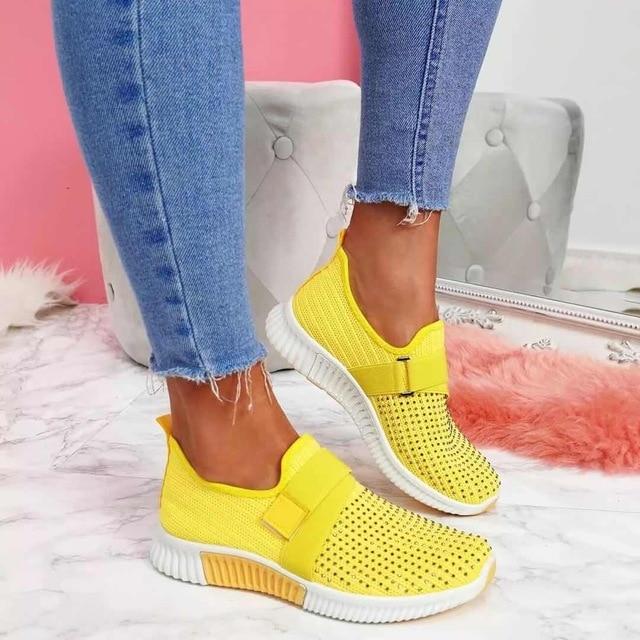 Stylish Velcro Slip-On Sneakers for Women