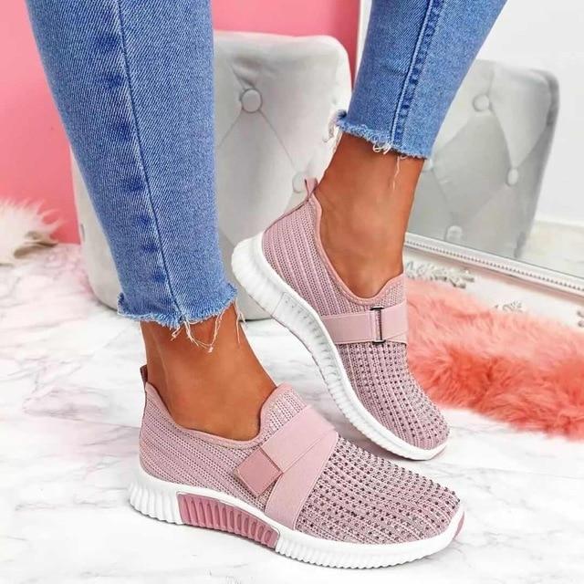 Stylish Velcro Slip-On Sneakers for Women