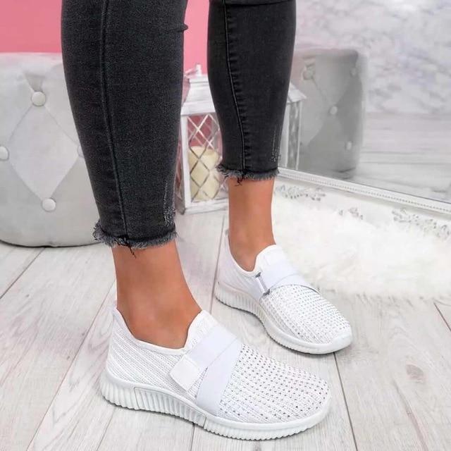 Stylish Velcro Slip-On Sneakers for Women