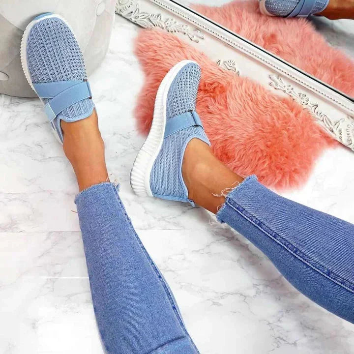 Stylish Velcro Slip-On Sneakers for Women