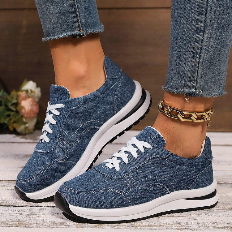 Stylish Women's Sneakers with Mesh Upper and Padded Sole