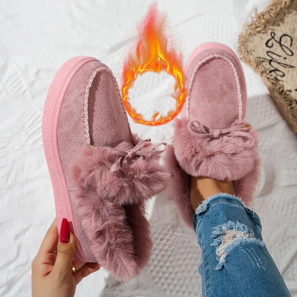 Fleeceforede modesneakers til damer