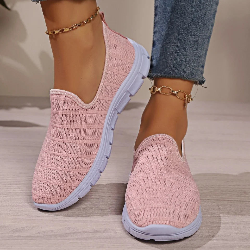 Chic Slip-On Sneakers for Women with Flexible Sole
