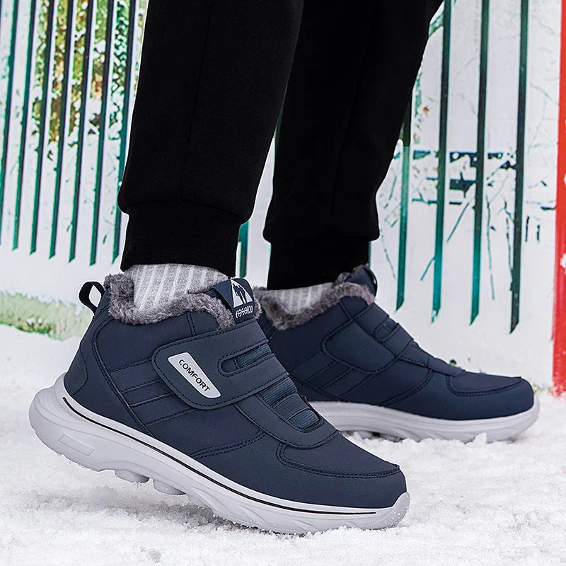 Winter Sneakers for Women with Velcro Closure and Cozy Lining