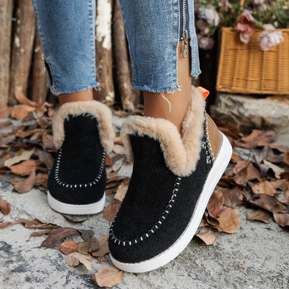 Moderigtige sneakers til damer med for, velcrolukning og skridsikker sål