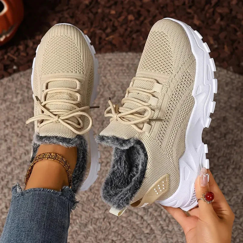 Women's Fleece-Lined Cozy Sneakers