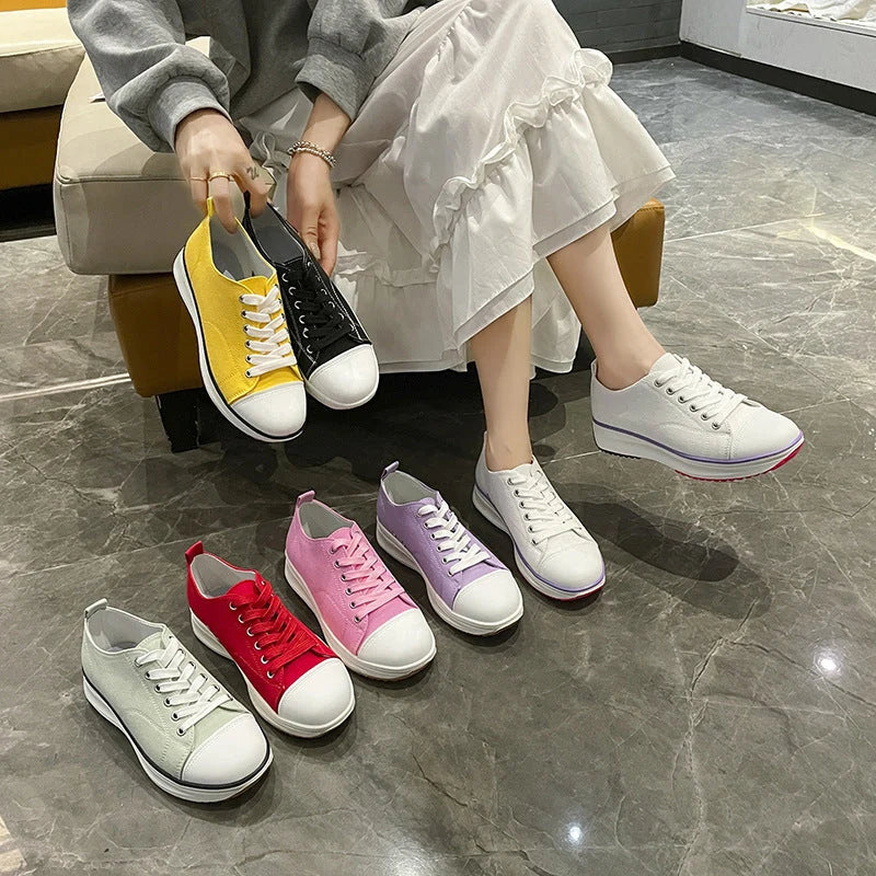 Chic Women's Sneakers with Rubber Sole