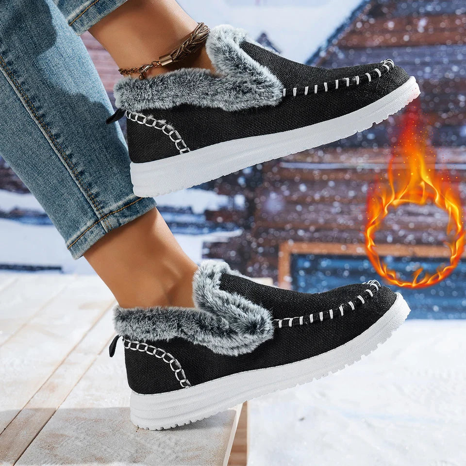 Dame-sneakers med varmt for til hverdag