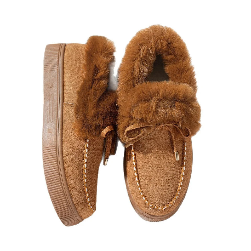 Fleeceforede modesneakers til damer