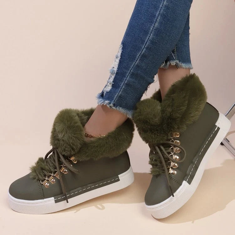 Bløde og behagelige sneakers til kvinder med stilfuld snøring