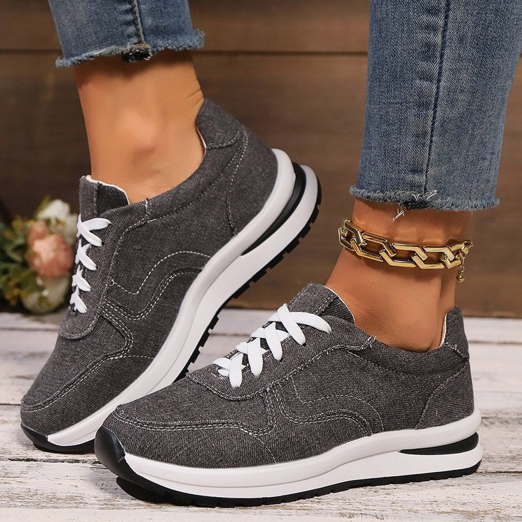 Stylish Women's Sneakers with Mesh Upper and Padded Sole
