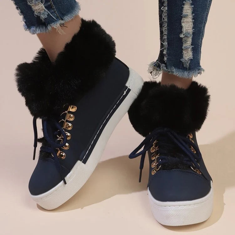 Bløde og behagelige sneakers til kvinder med stilfuld snøring