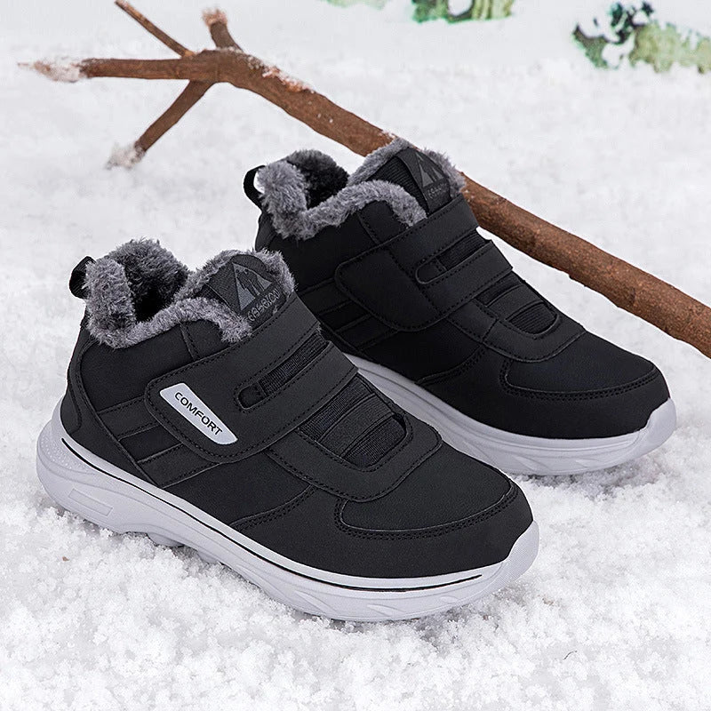 Winter Sneakers for Women with Velcro Closure and Cozy Lining