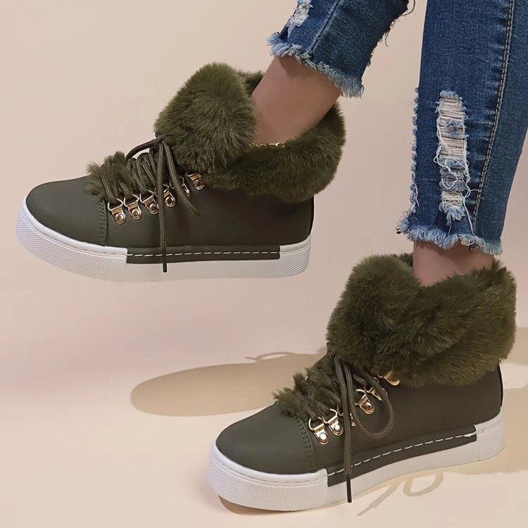 Bløde og behagelige sneakers til kvinder med stilfuld snøring