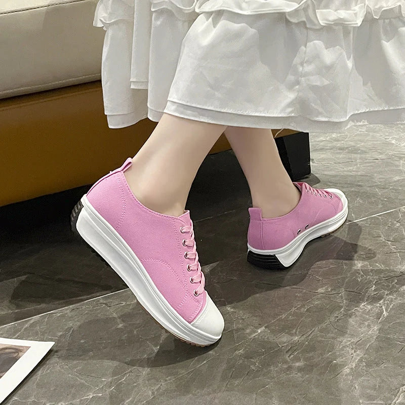 Chic Women's Sneakers with Rubber Sole