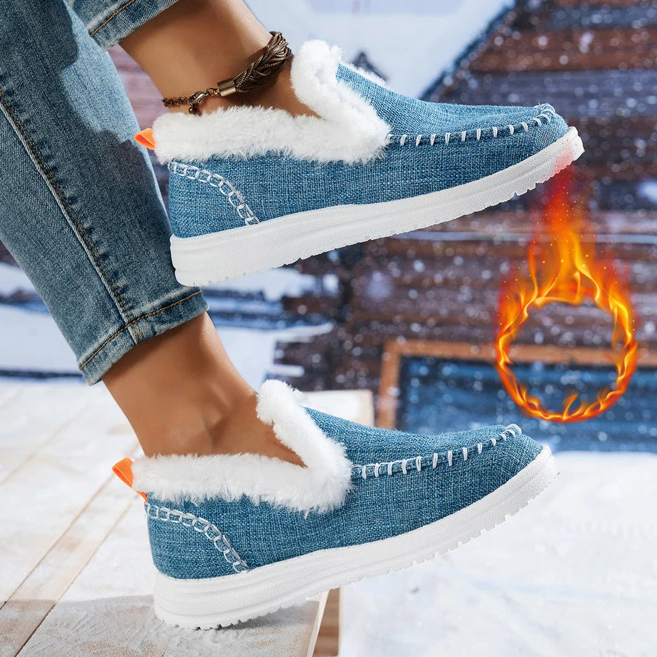 Dame-sneakers med varmt for til hverdag