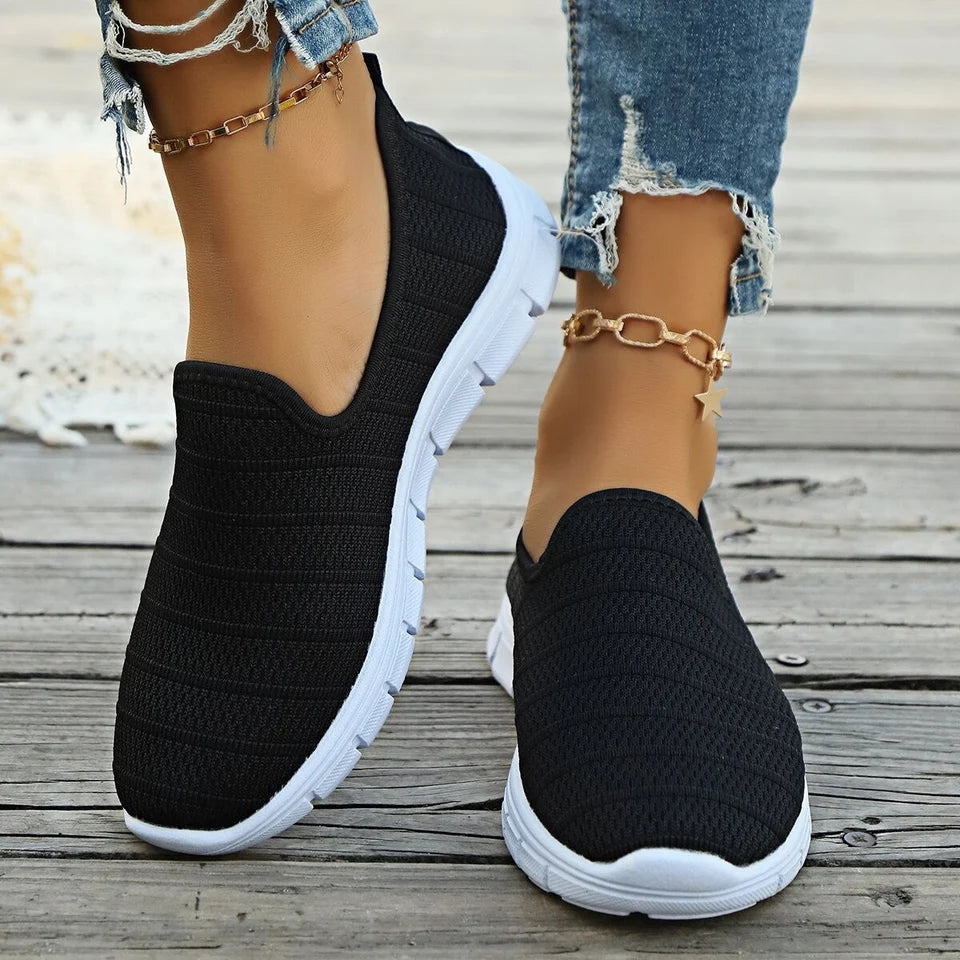 Chic Slip-On Sneakers for Women with Flexible Sole