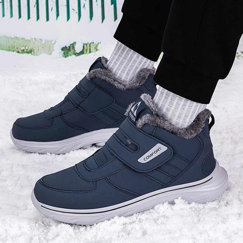 Winter Sneakers for Women with Velcro Closure and Cozy Lining