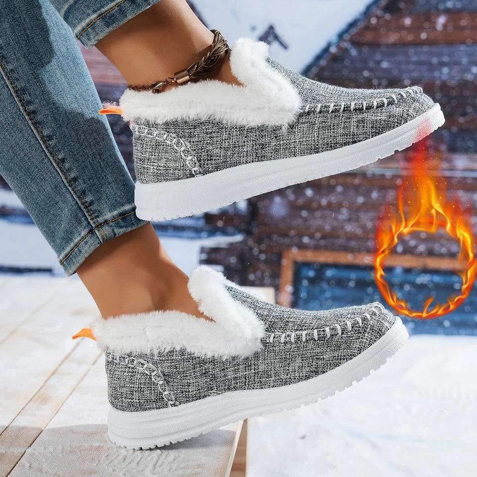 Dame-sneakers med varmt for til hverdag