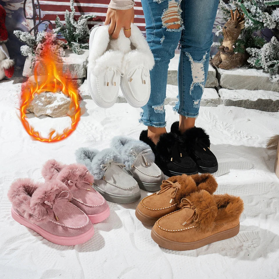 Fleeceforede modesneakers til damer