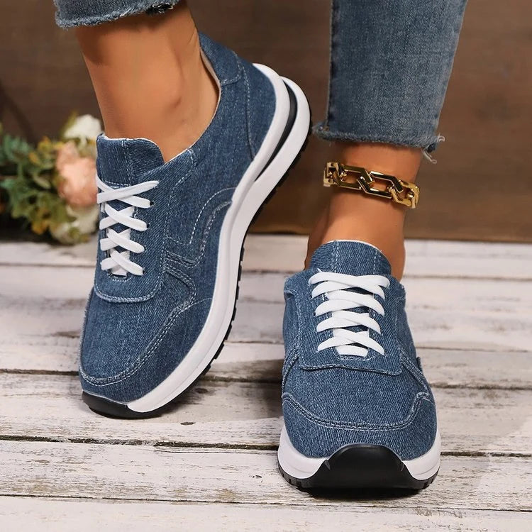 Stylish Women's Sneakers with Mesh Upper and Padded Sole