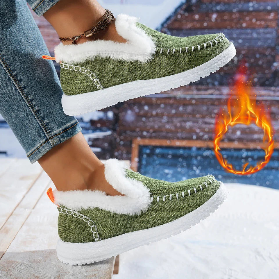 Dame-sneakers med varmt for til hverdag