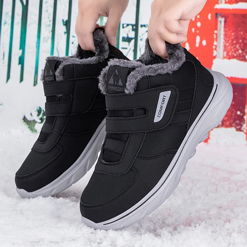 Winter Sneakers for Women with Velcro Closure and Cozy Lining