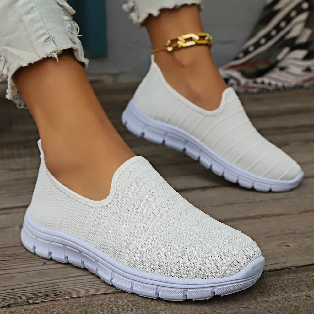 Chic Slip-On Sneakers for Women with Flexible Sole
