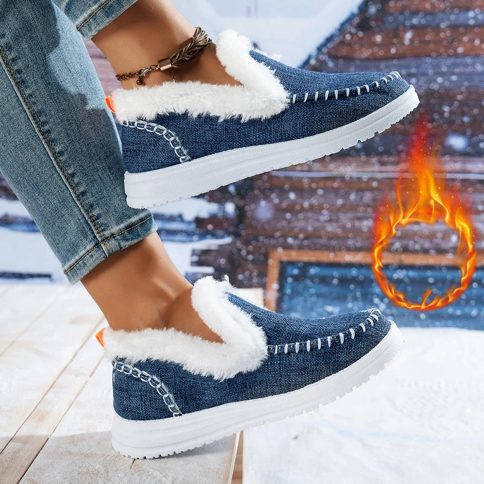 Dame-sneakers med varmt for til hverdag