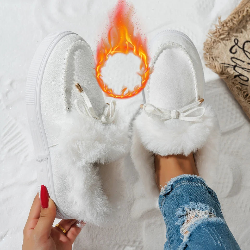 Fleeceforede modesneakers til damer