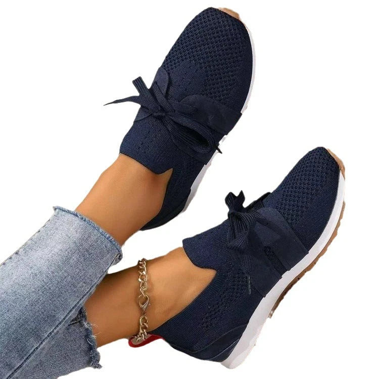 Women's Flexible Upper Sneakers with Non-Slip Sole