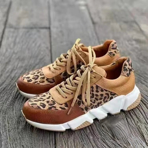 Elegant leopardmønstret damefodtøj