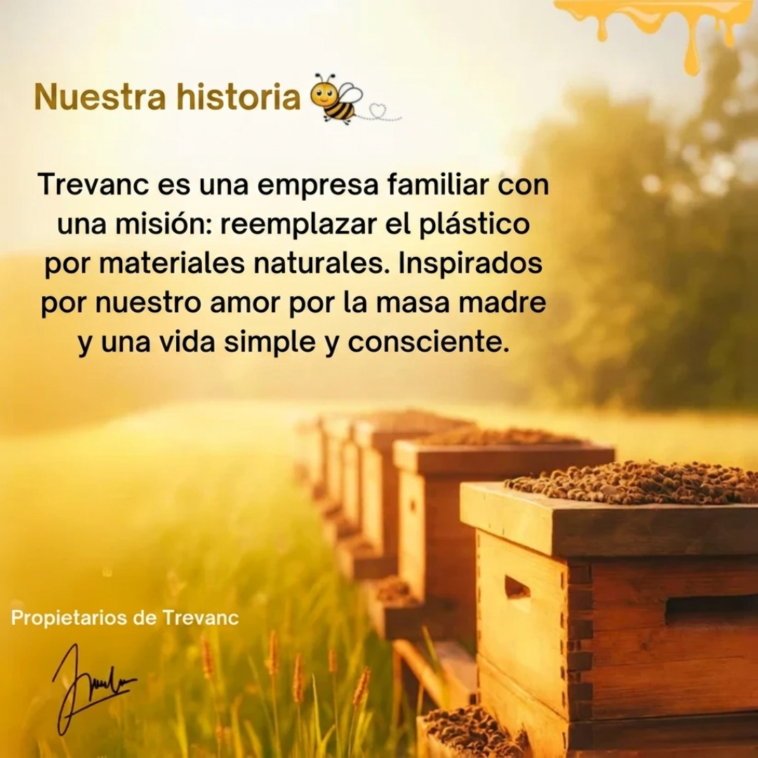 Bolsas de Pan Premium de Algodón 100% con Cera de Abeja